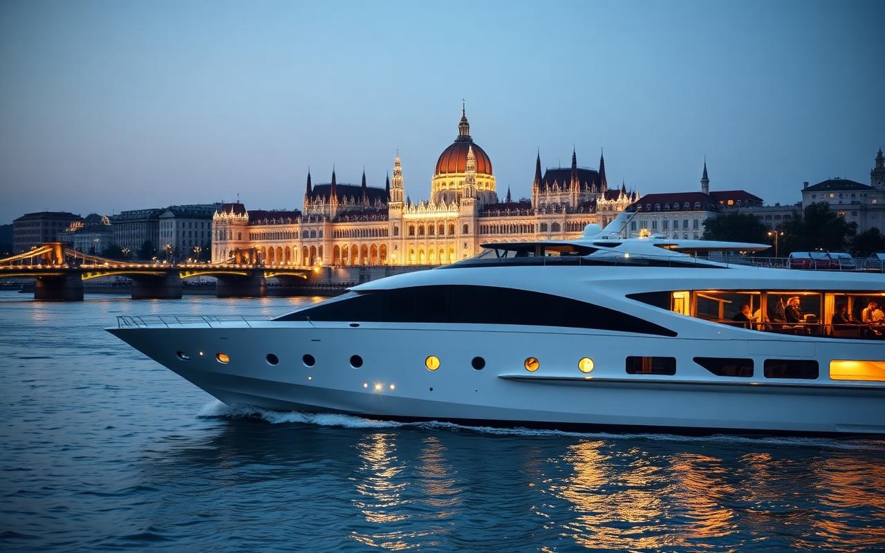 Danube Waltz — cruise ship sailing past Germany, Austria, Slovakia, Hungary