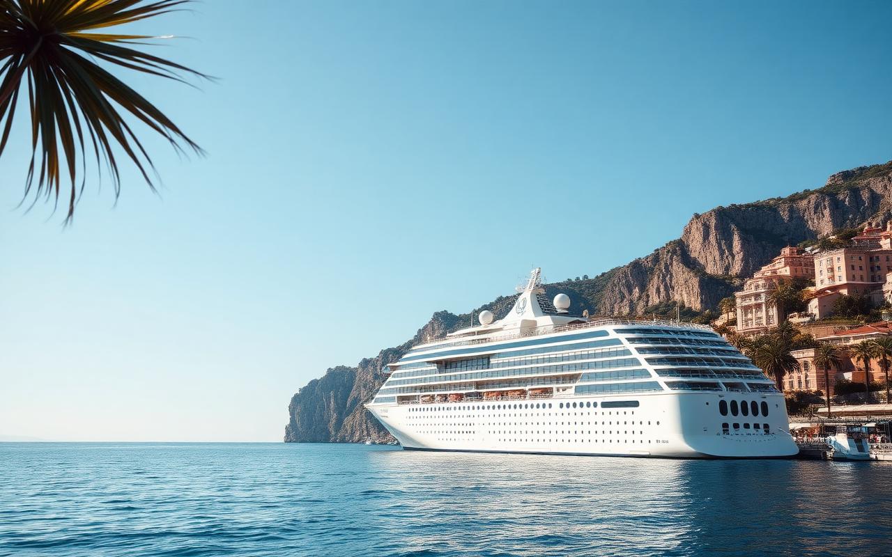 Iconic Western Mediterranean — cruise ship on the Western Mediterranean