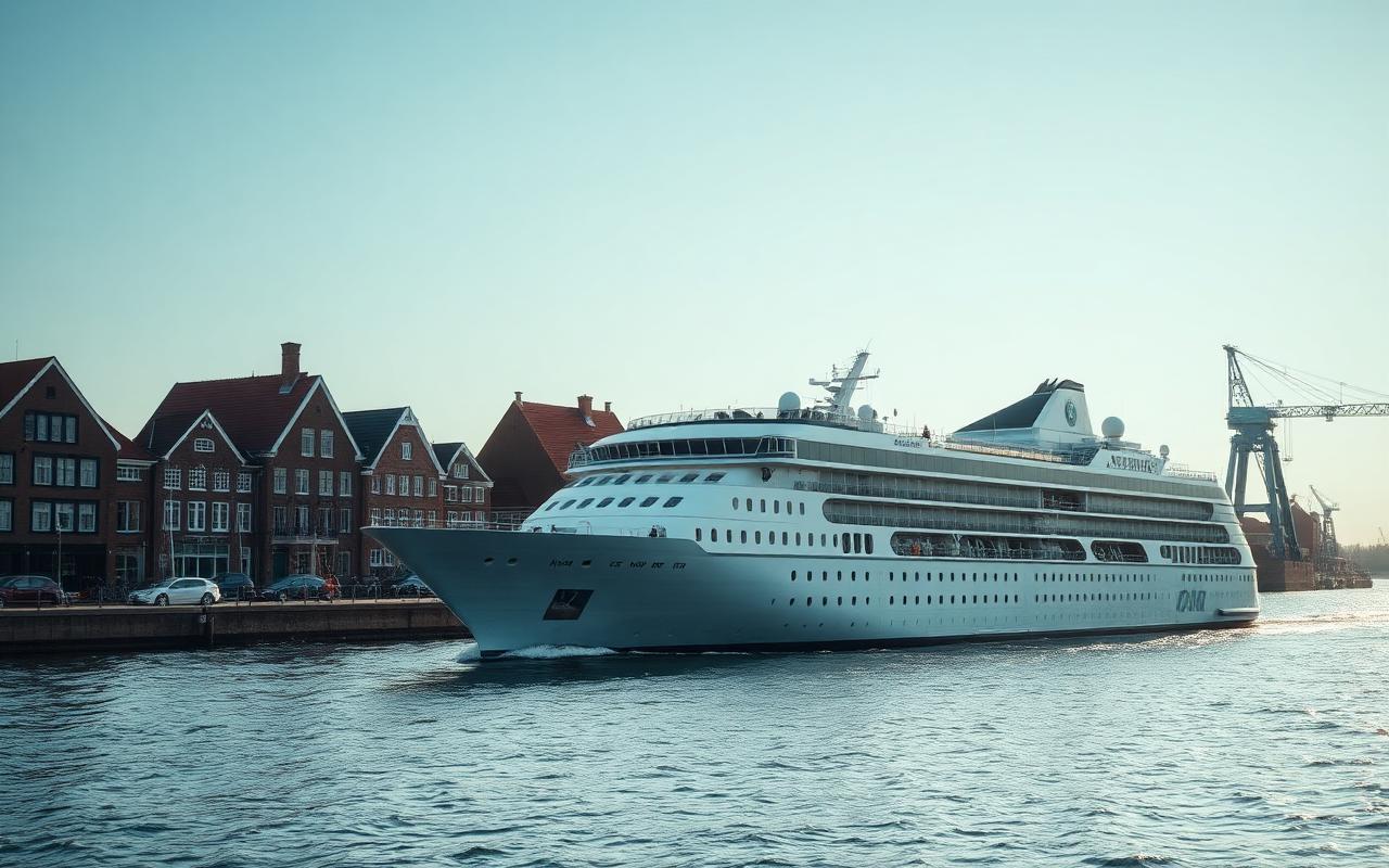 Trade Routes of the Middle Ages — cruise ship on the Atlantic seaboard