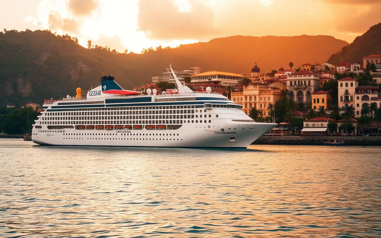 Caribbean Horizons & Central America — cruise ship on the Caribbean Sea